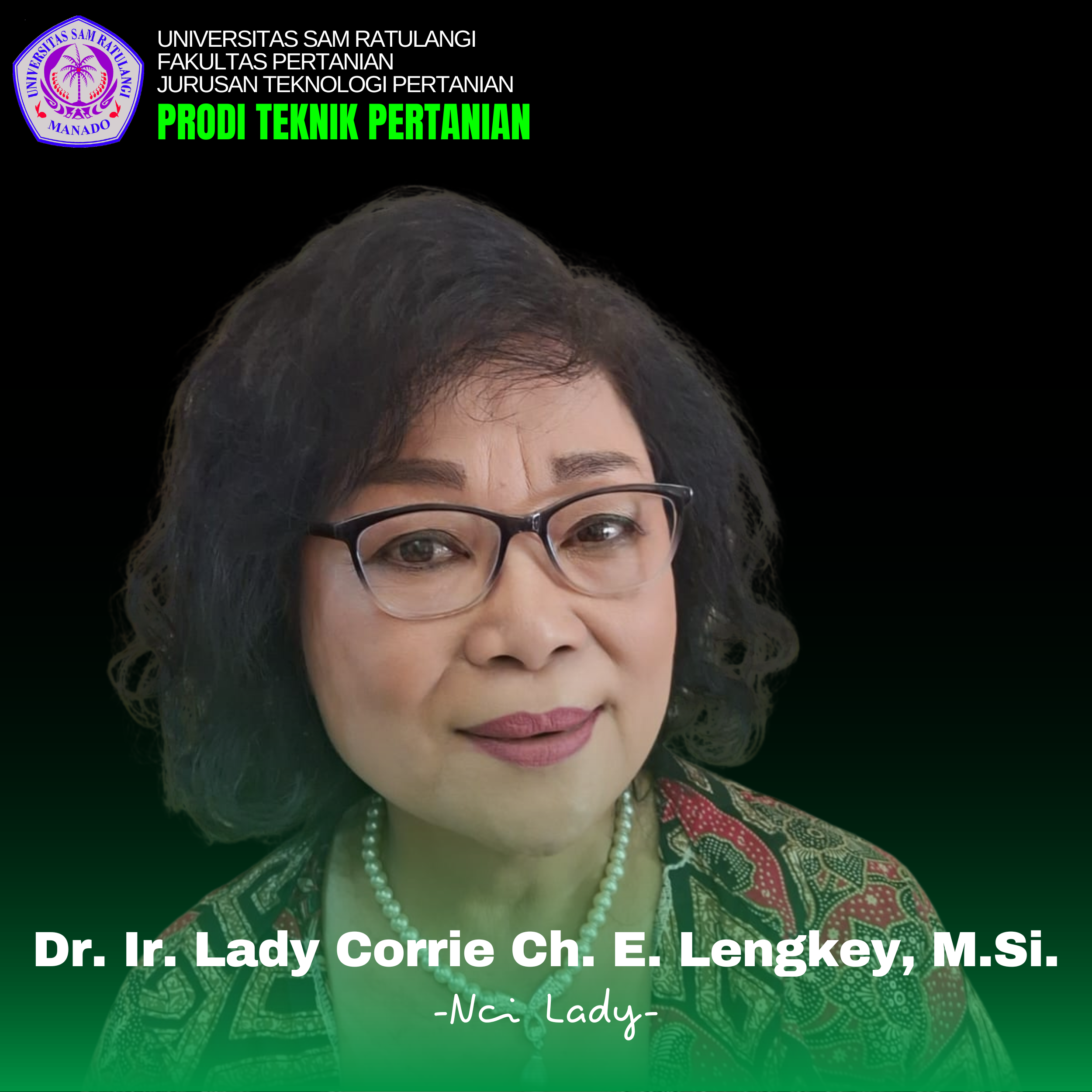 Dr. Ir. Lady C. Ch. E. Lengkey, M.Si.