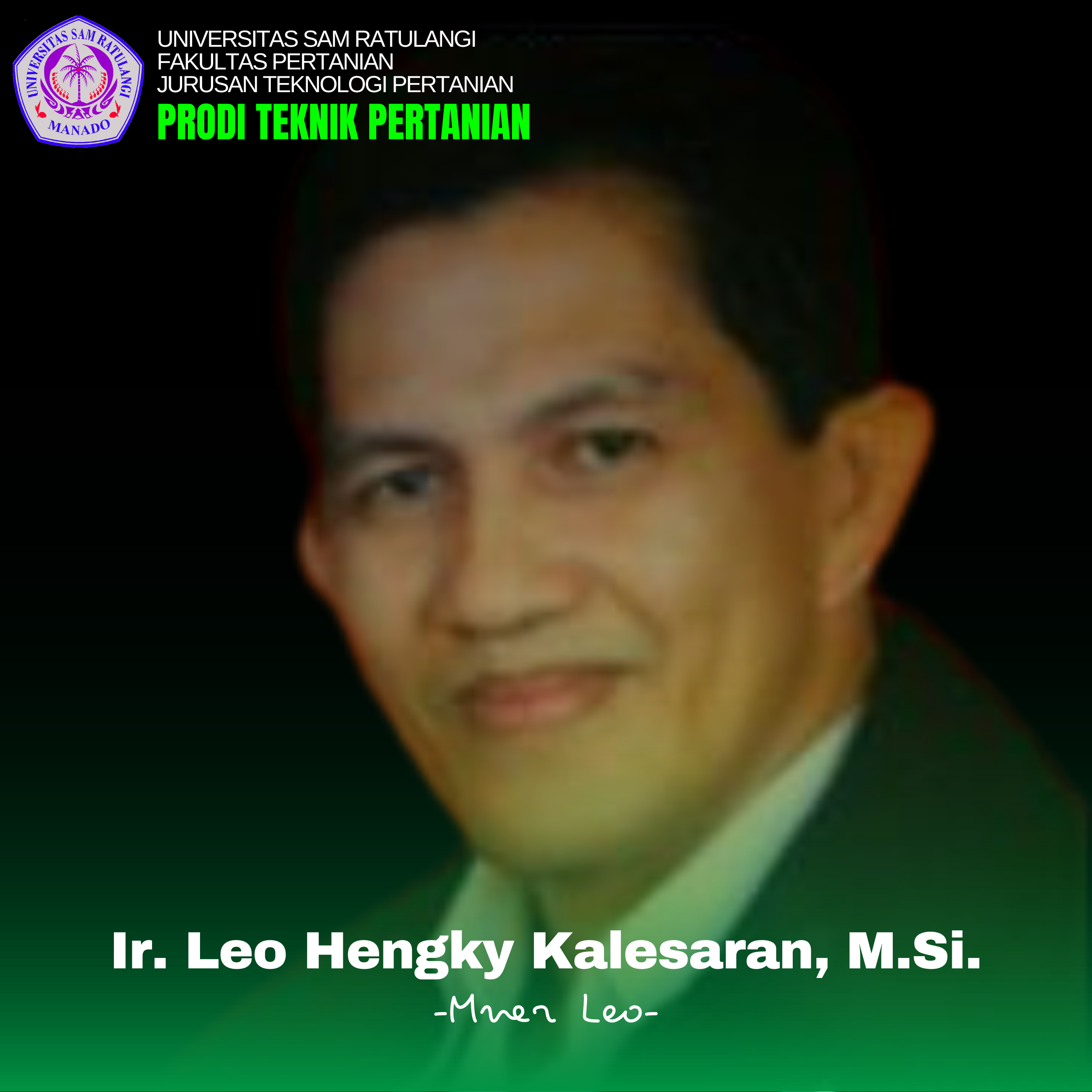 Ir. Leo Kalesaran, M.Si.