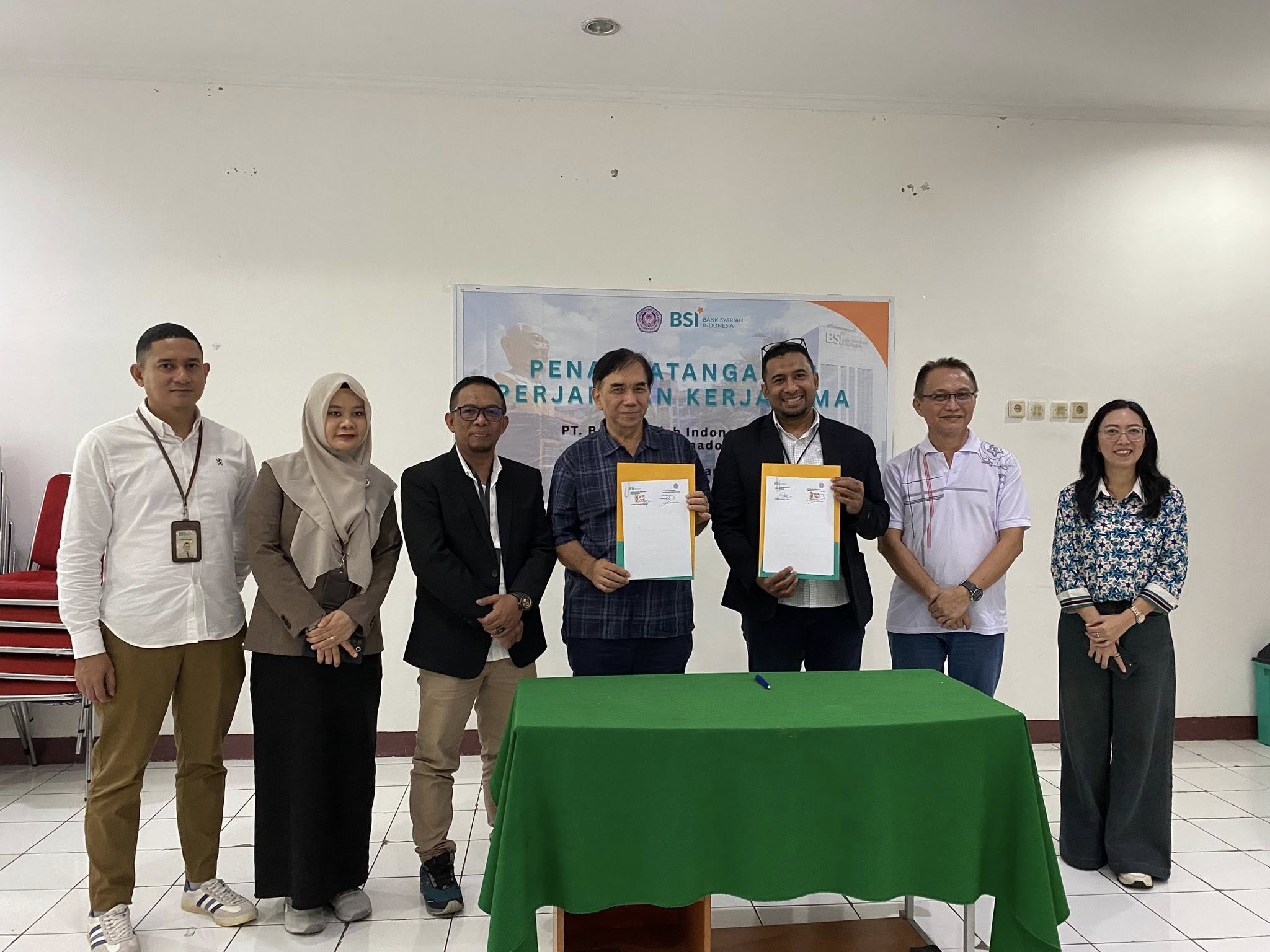 Implementasi Fakultas Pertanian Unsrat dengan BSI (Bank Syariah Indonesia). Kelanjutan MoU dengan Rektor.