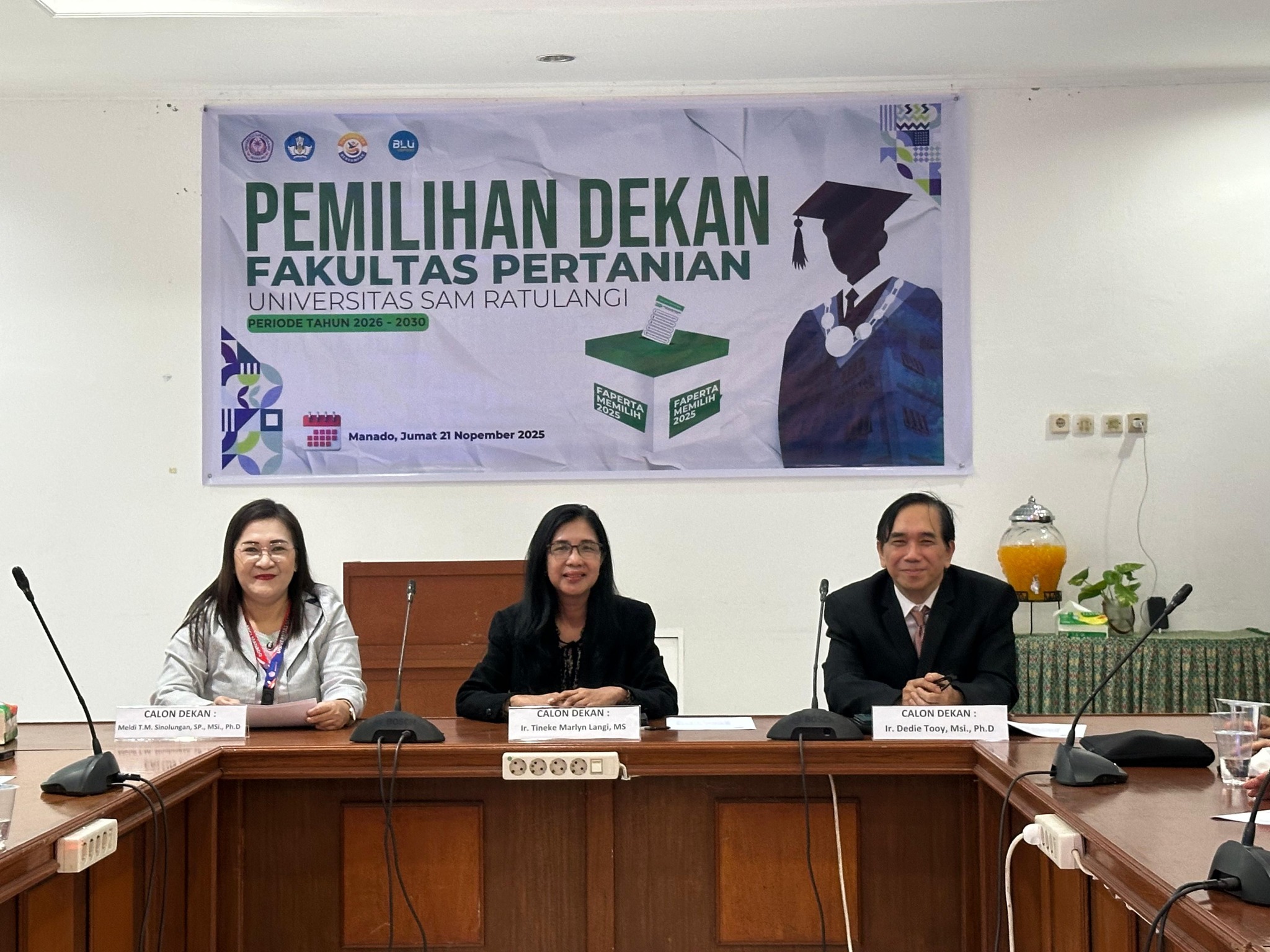 Pemilihan Dekan Fakultas Pertanian UNSRAT Periode 2026-2030