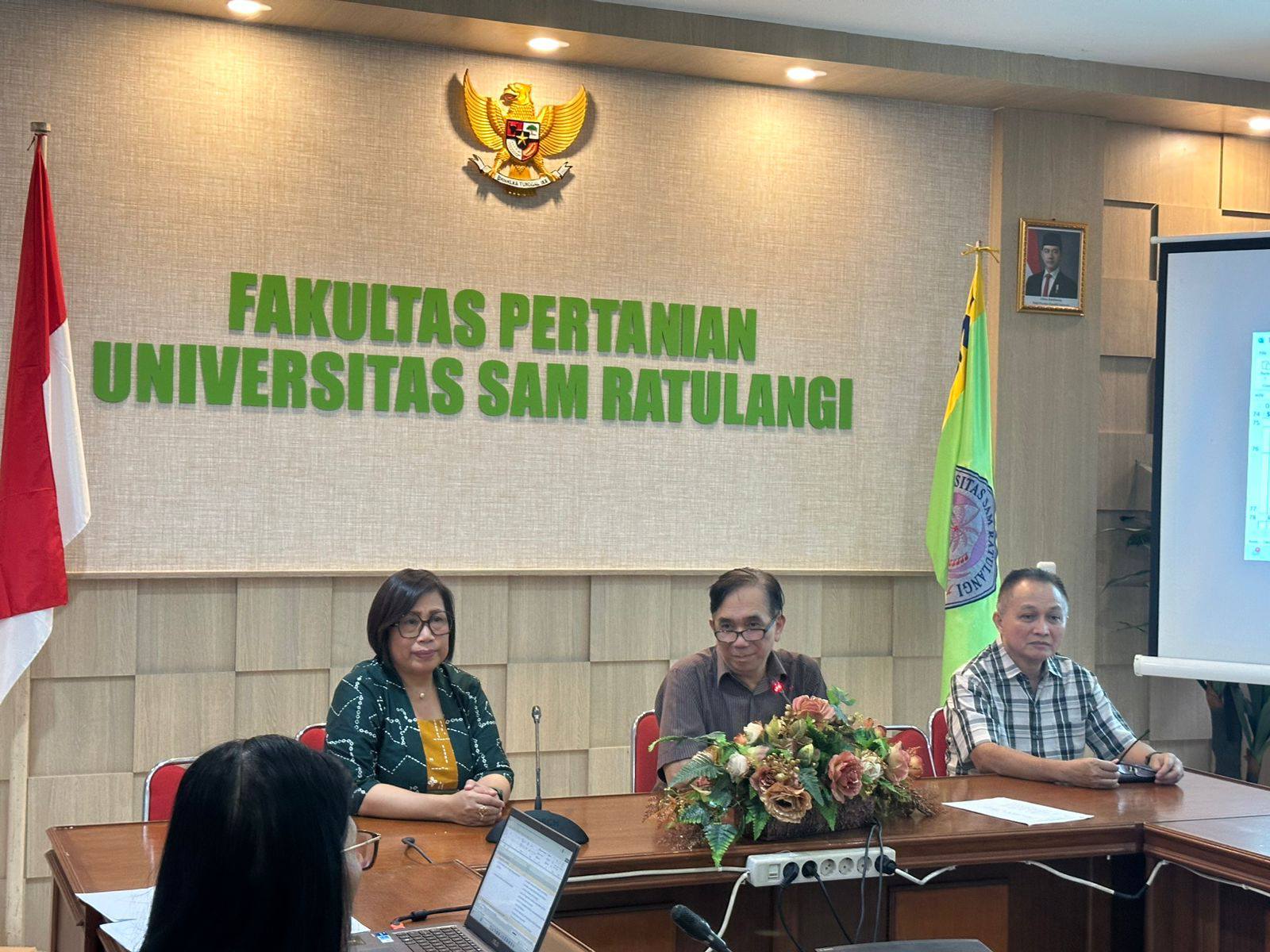 Pertemuan Dekanat, Tim Zona Integritas, Perwakilan Mahasiswa Fakultas Pertanian Unsrat